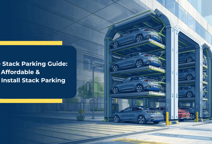 Stack parking guide showing vertical car parking system for urban and commercial properties